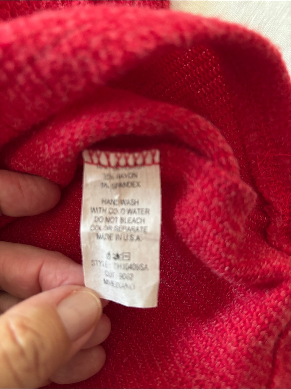 Ces Femme Red Ruffle Sweater Medium - Picture 5 of 6